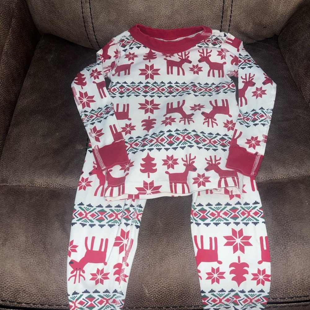 Hanna Andersson Red and White Pajama Top